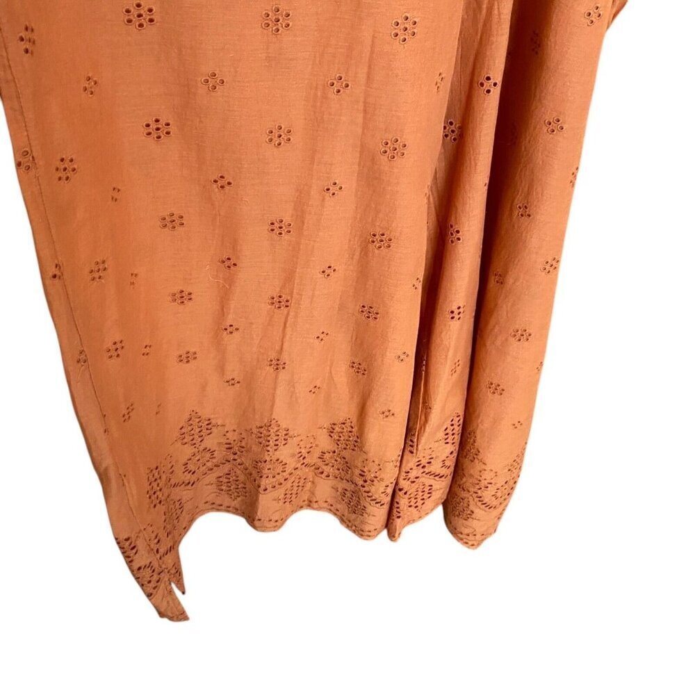 Intimately Free People Sun's Out Eyelet Semi Sheer Boho Jumpsuit Size S - Picture 3 of 11